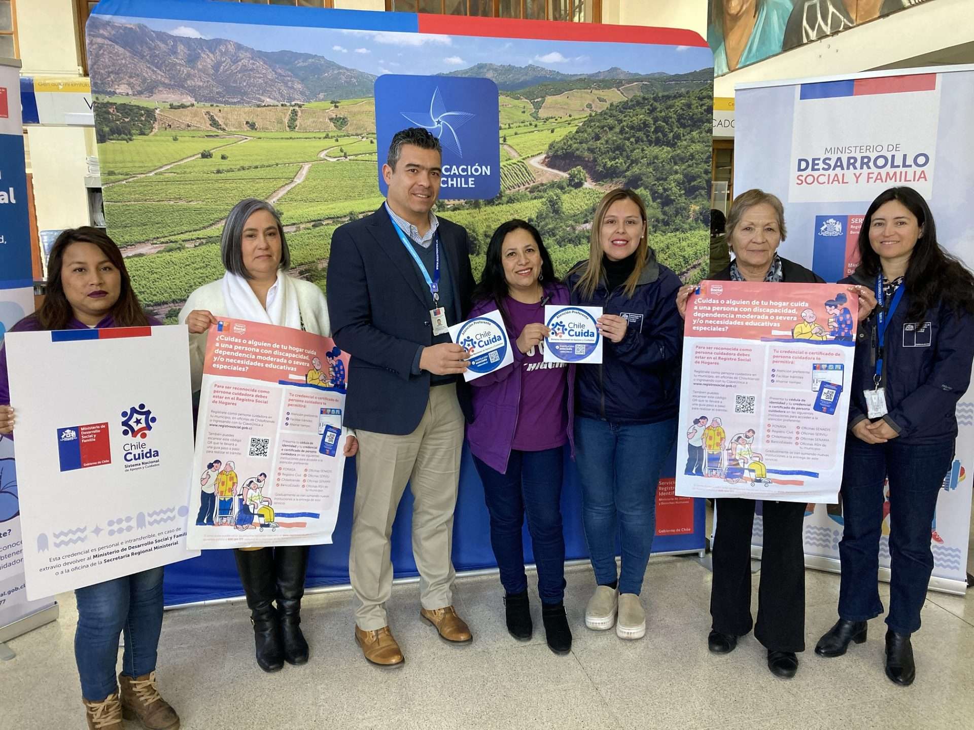 Atención domiciliaria y preferente disponible en el Registro Civil para personas cuidadoras.