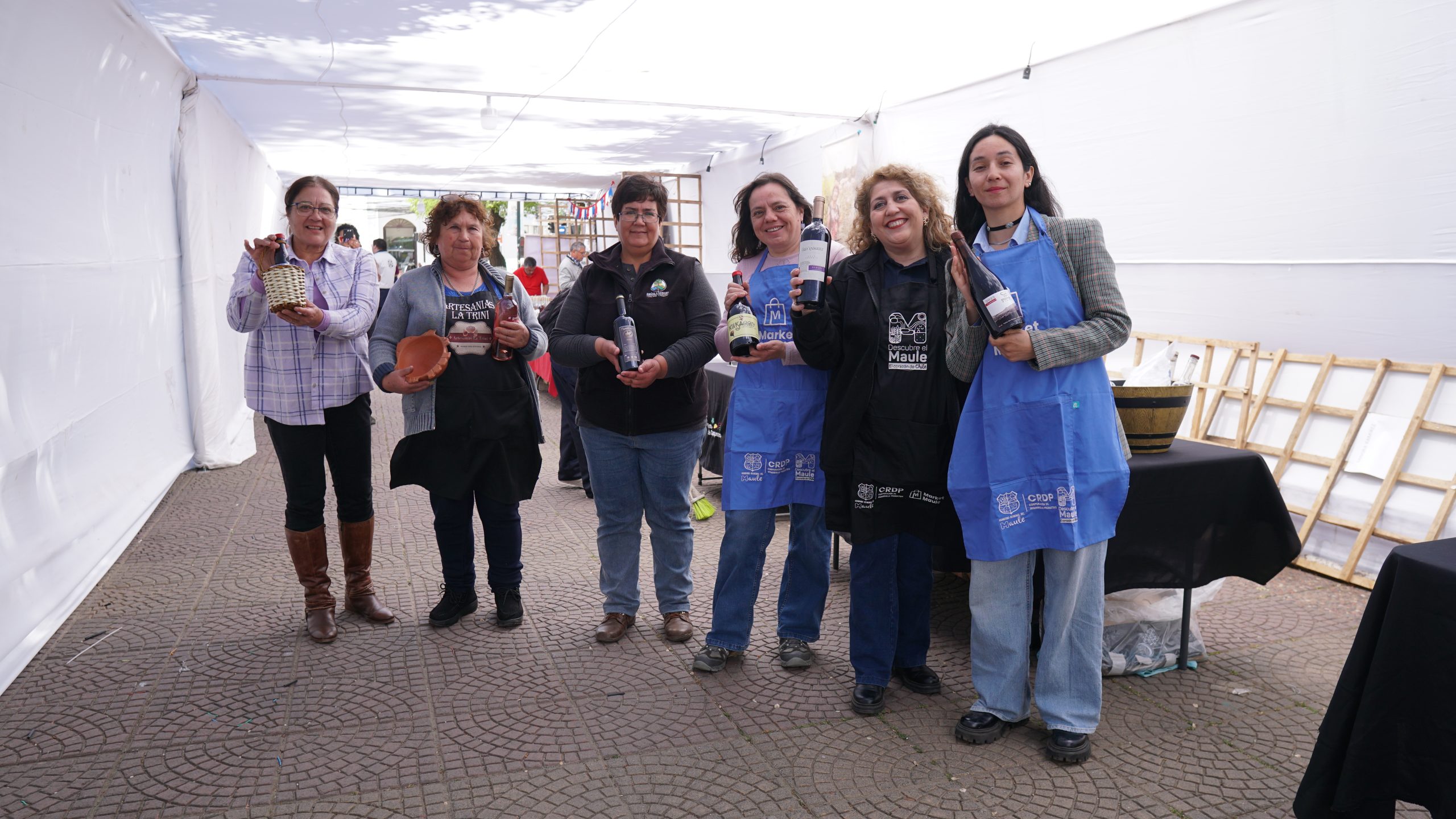 La Expo Market Maule comienza con la participación de 150 mujeres emprendedoras.