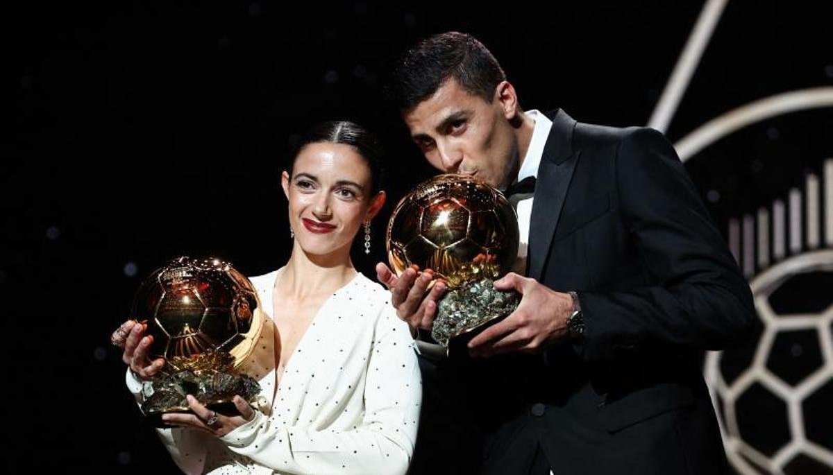 Triunfo español en el Balón de Oro: Rodri y Aitana Bonmatí se llevan el premio a los mejores jugadores.