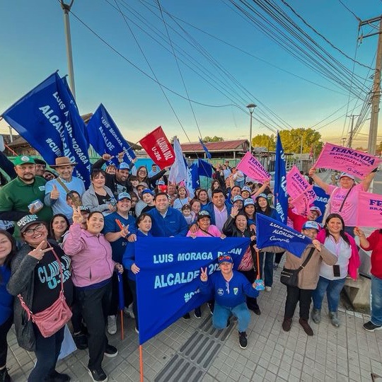 Luis Moraga Durán expresa su gratitud por el respaldo de la comunidad en su camino hacia la Alcaldía de San Rafael.