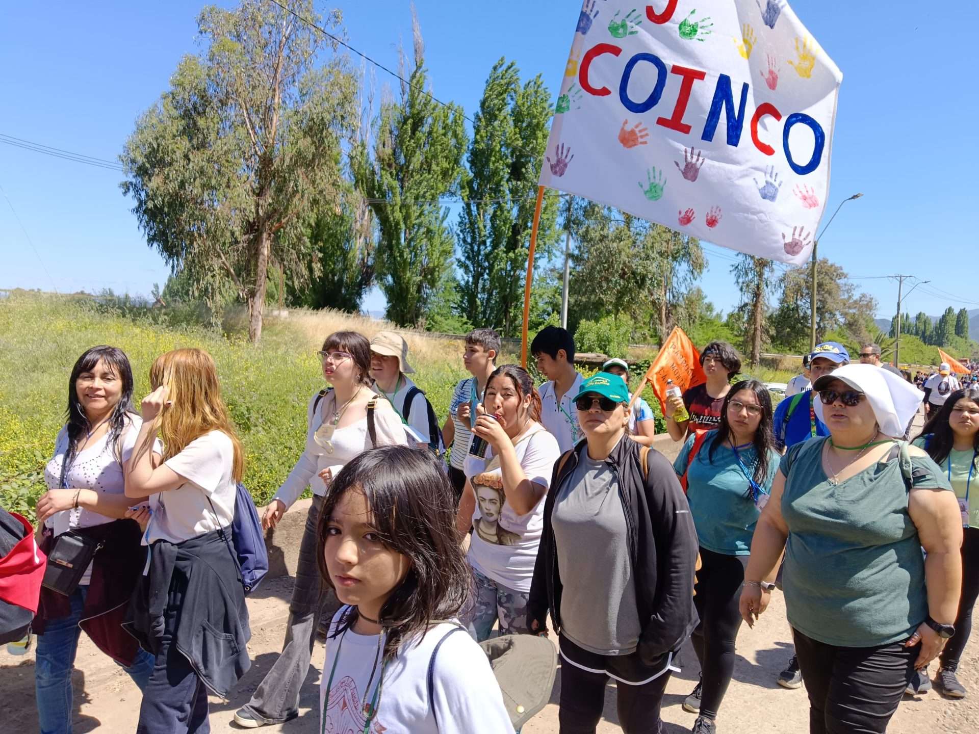 Cientos de jóvenes de toda la región se dirigieron en peregrinación al Santuario de Puquillay.