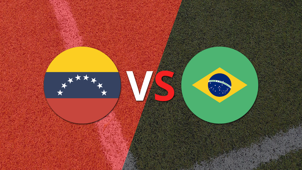 Inicia el partido entre Venezuela y Brasil.