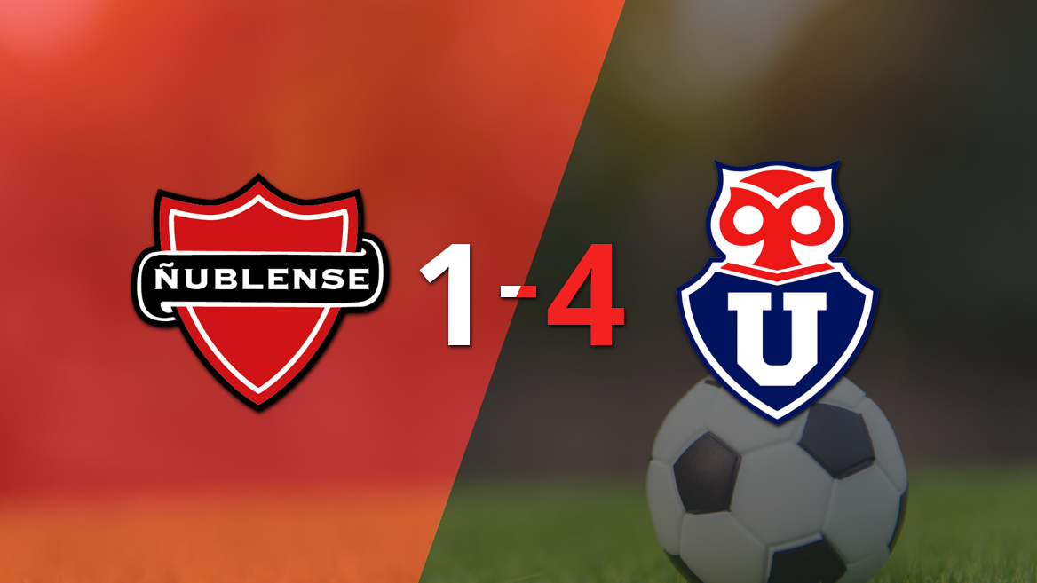 Nicolás Guerra lideró la victoria de Universidad de Chile sobre Ñublense con dos goles.