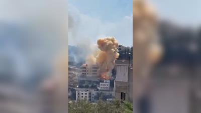 Israel bombardea Beirut una hora tras dar la orden de evacuación.