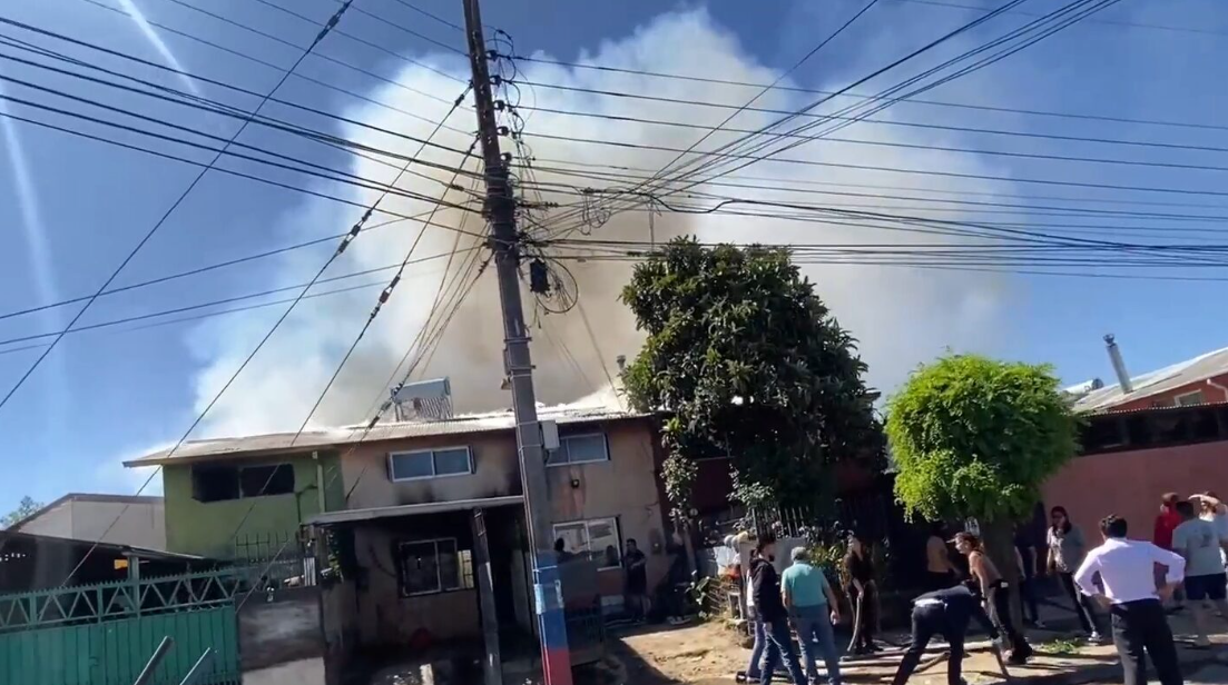 Emergencia en Talca: daños y personas afectadas por incendio en el sector poblacional.