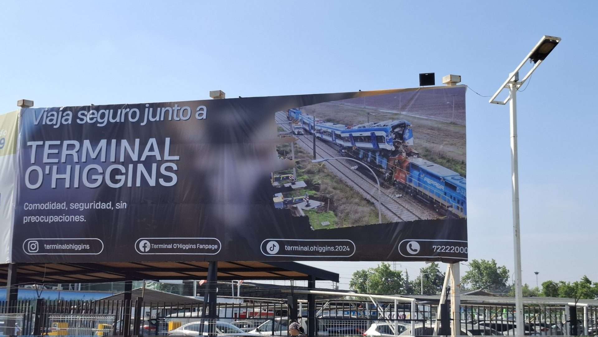 Califican como «inaceptable» la publicidad en el Terminal O’Higgins.