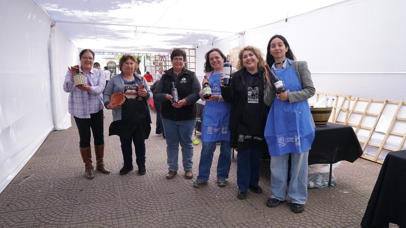 La Expo Market Maule comienza con la participación de 150 mujeres emprendedoras.