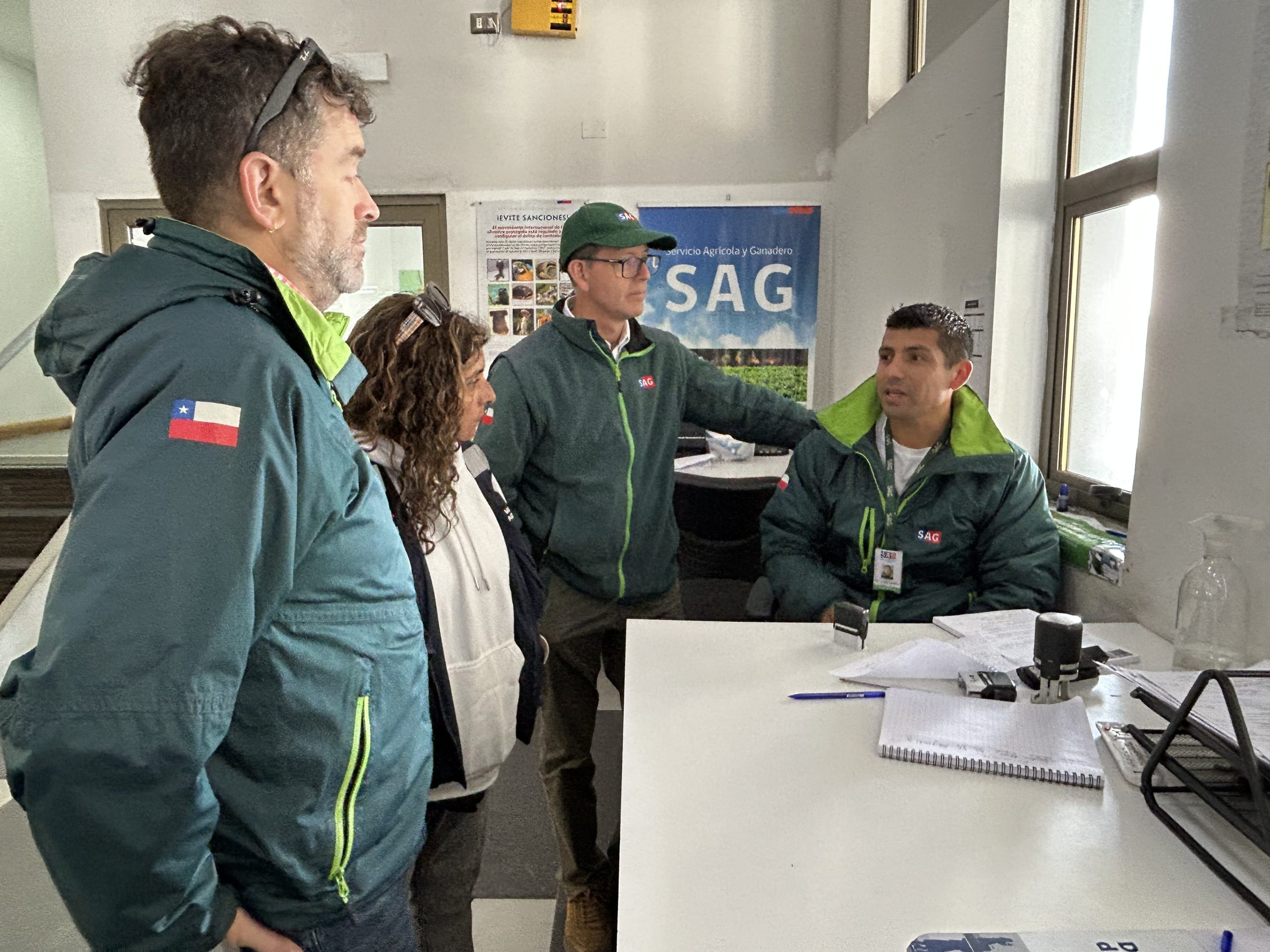 Sag y Seremi de Agricultura inspeccionan el funcionamiento del Paso Pehuenche.