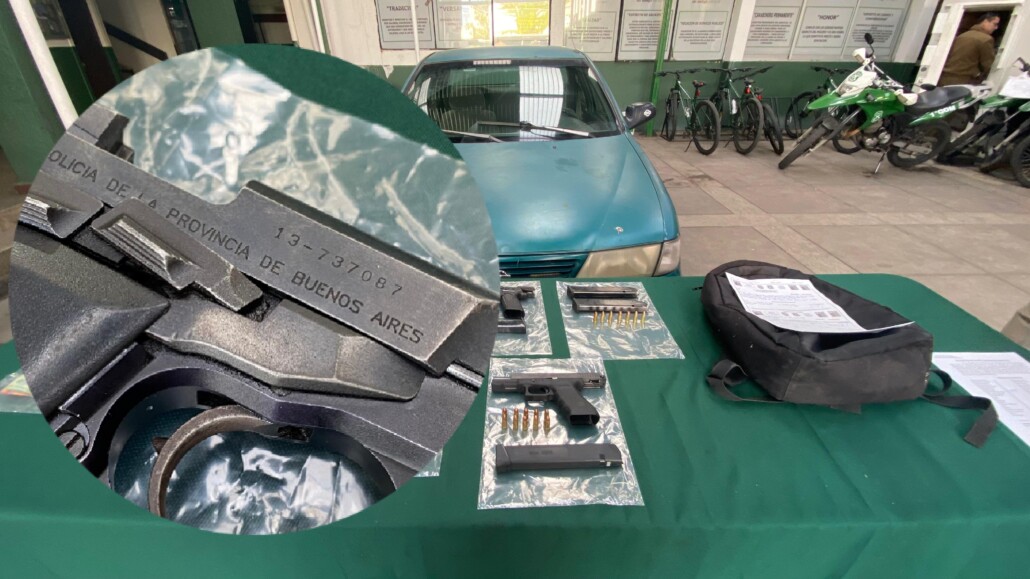 Arrestan a criminales en Los Ángeles después de disparar a tres individuos: Se incauta armamento de la Policía de Argentina.