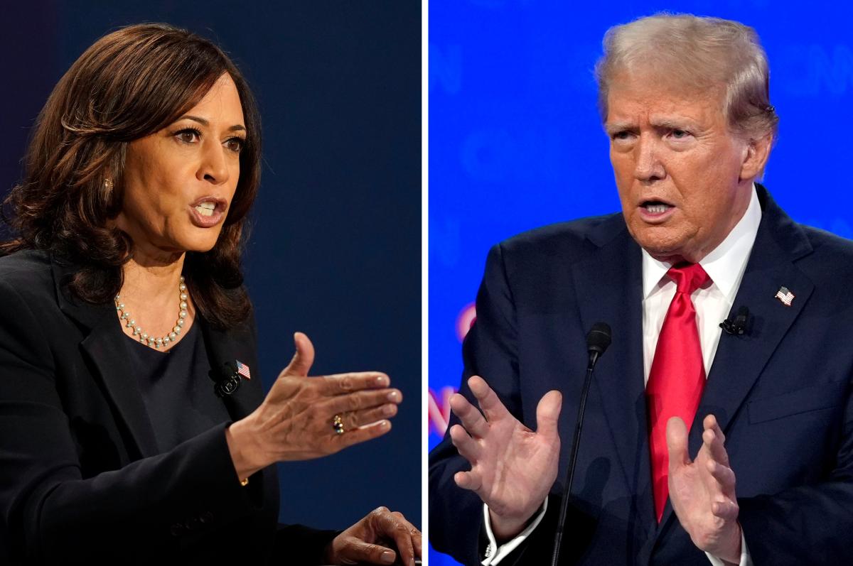 Elecciones: empate ajustado entre Kamala Harris y Donald Trump.