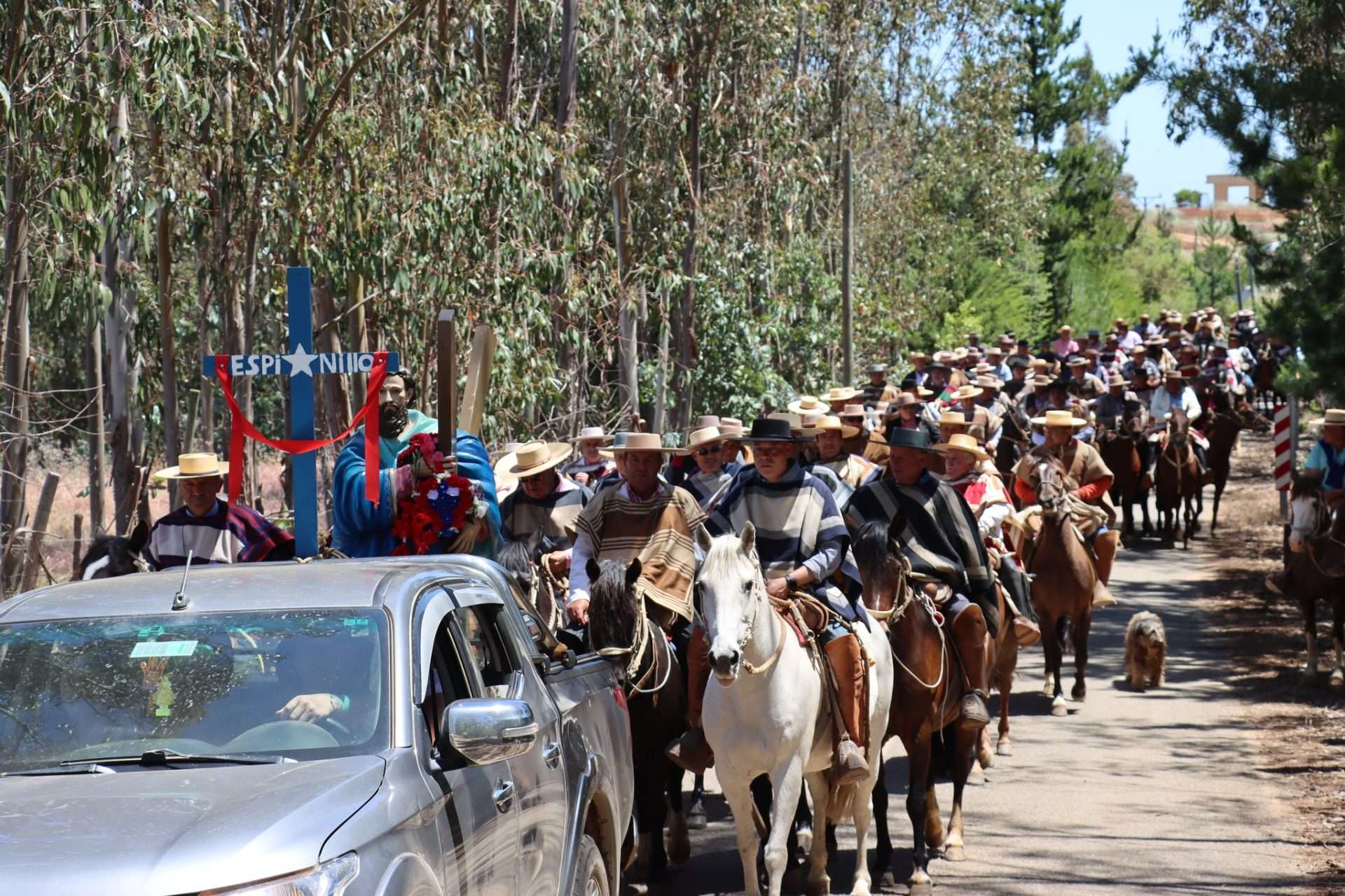 Se llevó a cabo la cabalgata en honor a San Andrés en Ciruelos.