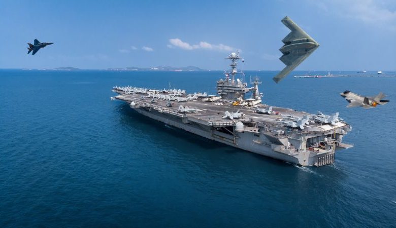 EE.UU. declara el despliegue de aviones de combate, bombarderos y destructores en Medio Oriente para respaldar a Israel.