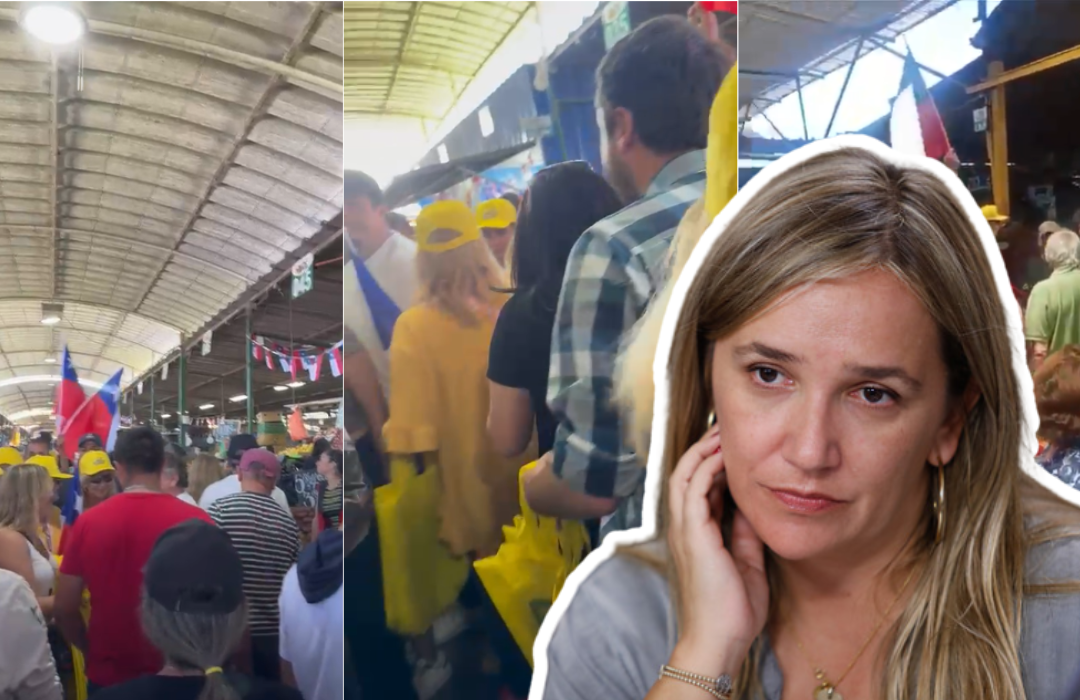 Tenso inicio de campaña: “Pepa” Hoffmann enfrenta rechazo y duros abucheos en la Feria Caupolicán