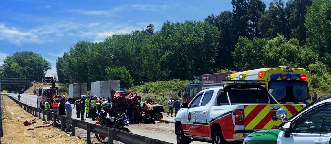 Trágico accidente en la Ruta 5: Una niña pierde la vida en Talca.