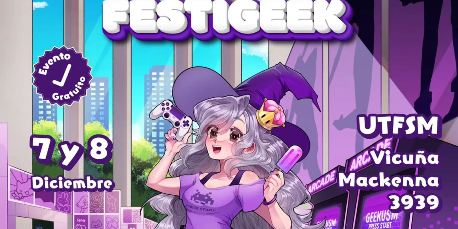 Festigeek presenta la mejor propuesta para el fin de semana en el Campus San Joaquín de la UTFSM.