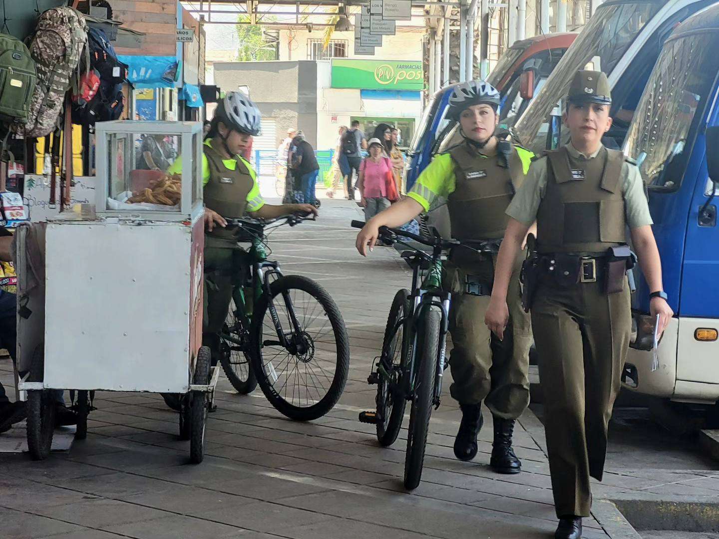 Aumento de patrullajes y presencia policial en la comuna antes de Año Nuevo.