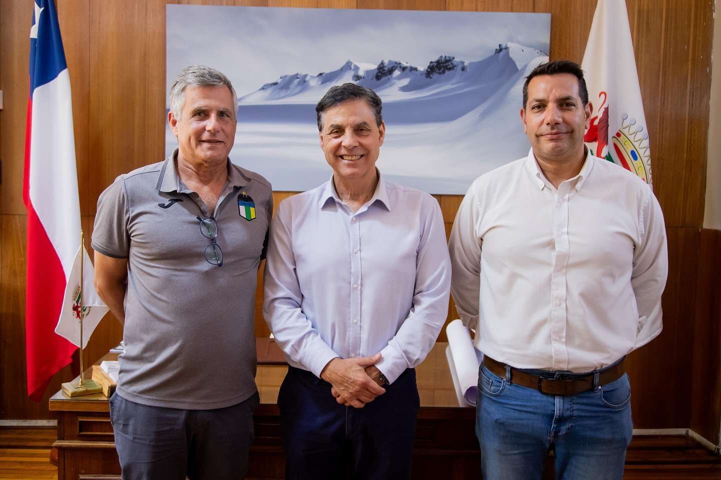 Productiva reunión entre el alcalde de San Fernando y el gerente general de O’Higgins FC.