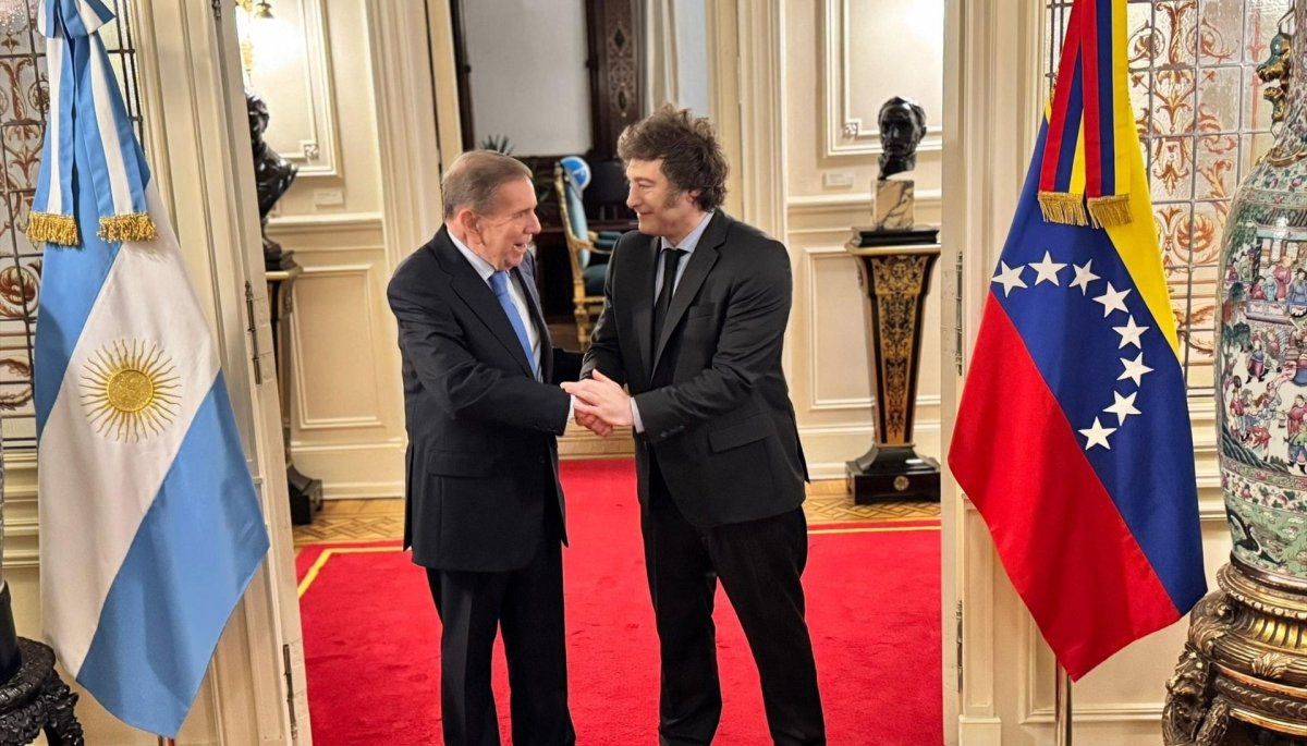 Milei se reúne con Edmundo González y afirma: «Argentina siempre será el hogar de los venezolanos en el mundo».