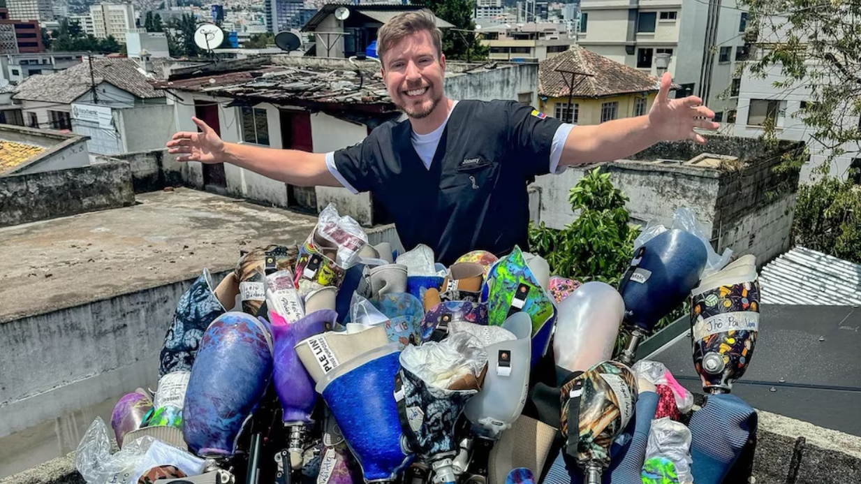 MrBeast y su Labor Solidaria: Donando Prótesis a Quienes las Necesitan