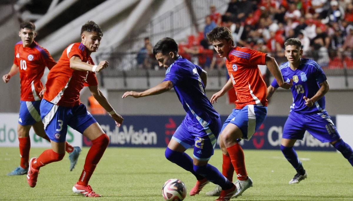Chile sub-20 pierde contra Argentina en el último amistoso antes del Sudamericano de Venezuela.