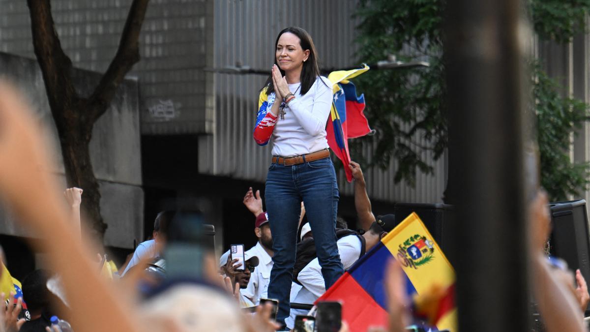 María Corina Machado: Conflicto tras agresión en la manifestación.
