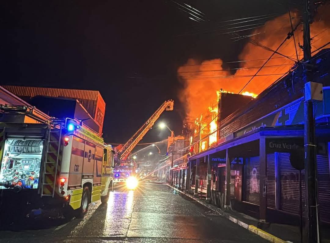 Daños en Ancud tras el reciente incendio.