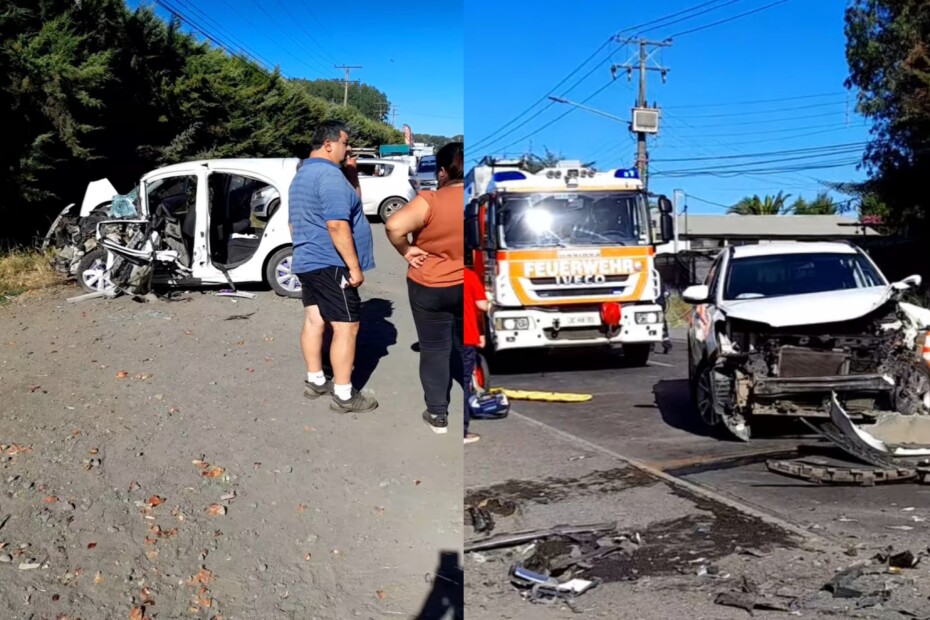 Accidente vehicular en la carretera entre Los Ángeles y Nacimiento deja a una persona herida de gravedad.