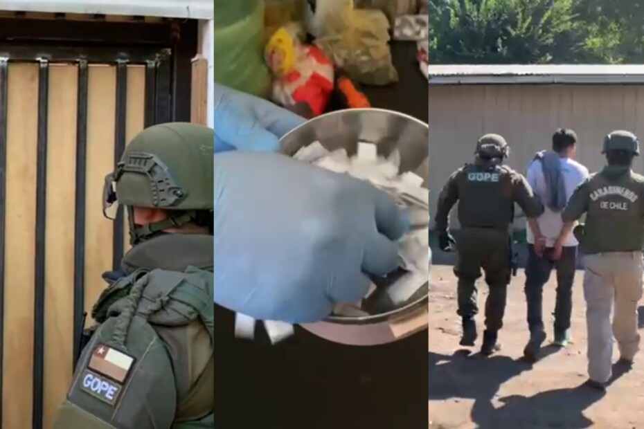 «Operación San Valentín» culmina con la detención de dos hombres y una mujer por tráfico de drogas tras el allanamiento de varias viviendas en Nacimiento.