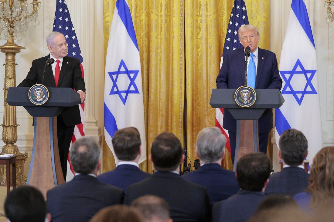 La posición de Trump respecto al conflicto en Gaza.
