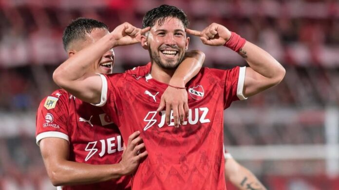 Felipe Loyola marcó en la clara victoria de Independiente de Avellaneda frente a Godoy Cruz.