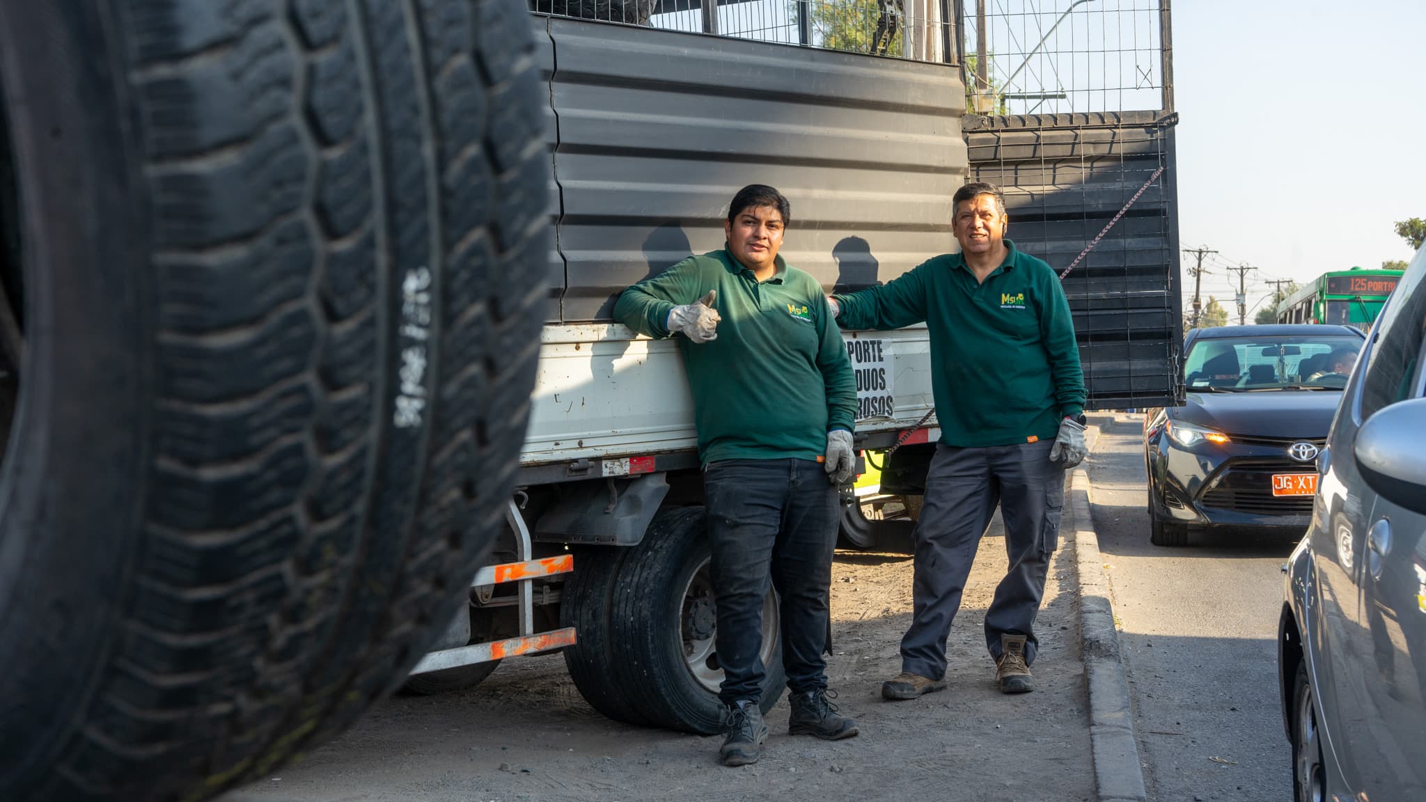 La Ruta del Reciclaje recolectó 234 neumáticos usados y en desuso.
