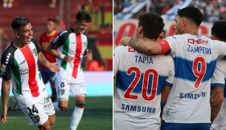 La UC y Palestino protagonizan un importante enfrentamiento en la Copa Sudamericana.