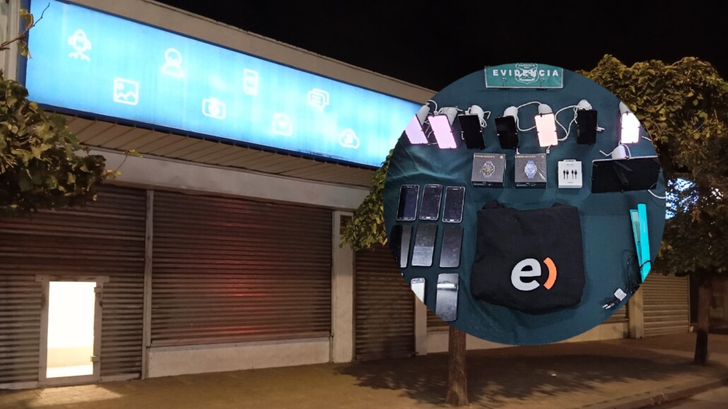 Detienen a sujeto por robo en tienda de Entel en Los Ángeles, quien había entrado a otro local días antes.