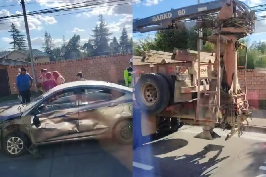 Un auto choca contra un camión y provoca cinco heridos en Los Ángeles.