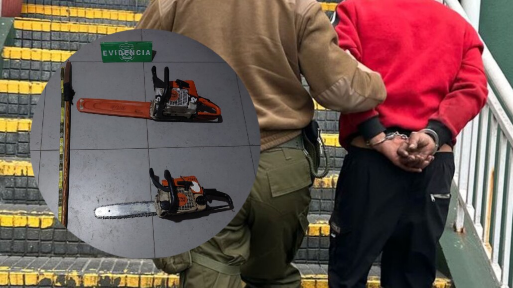 Detenido sujeto que se dio a la fuga y amenazó a Carabineros con un estoque en Los Ángeles.