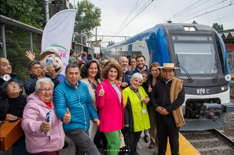 Paine: tren exprés Hospital-Alameda inicia su recorrido el lunes 31 de marzo.