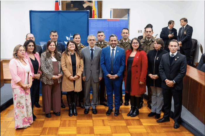 El Ministro de Seguridad Pública, Luis Cordero, estuvo en San Bernardo.