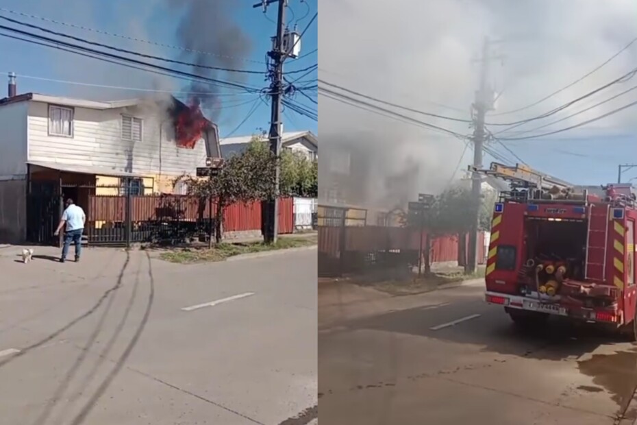 Un incendio arrasó una vivienda en Los Ángeles y causó daños en el segundo piso de una segunda propiedad.