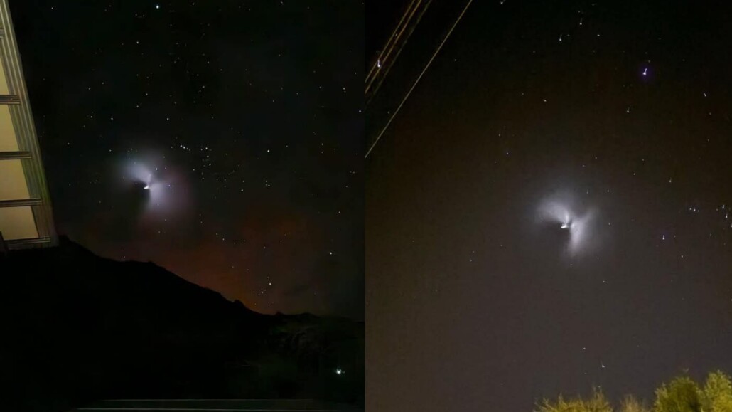 ¿Observaste las luces en el cielo? Esto es lo que se captó en el Biobío y en gran parte del país.