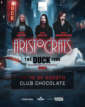 El trío de rock fusión The Aristocrats ha llegado.