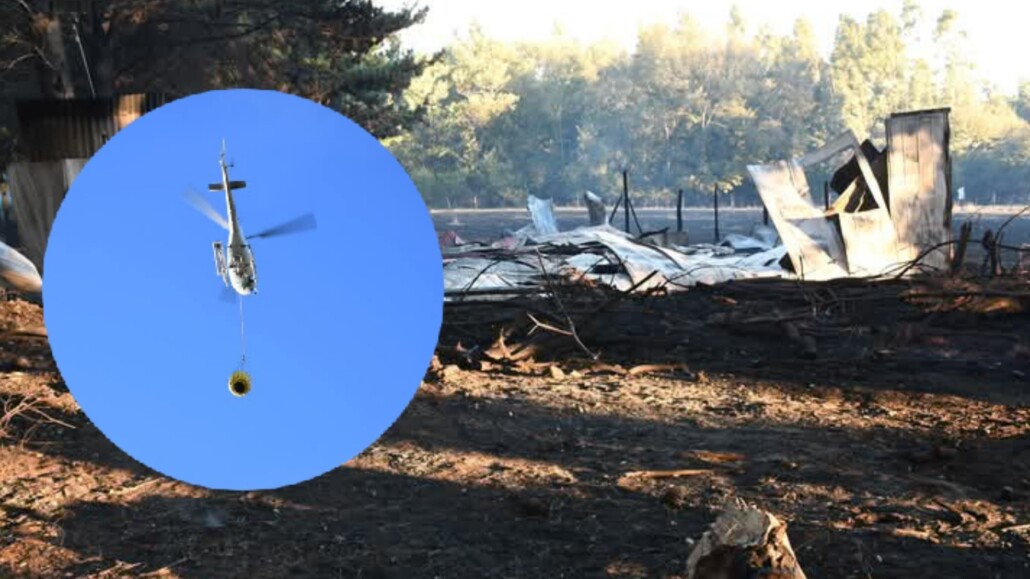 Controlan incendio forestal en Tucapel, aunque las llamas destruyeron una capilla y una sede social.