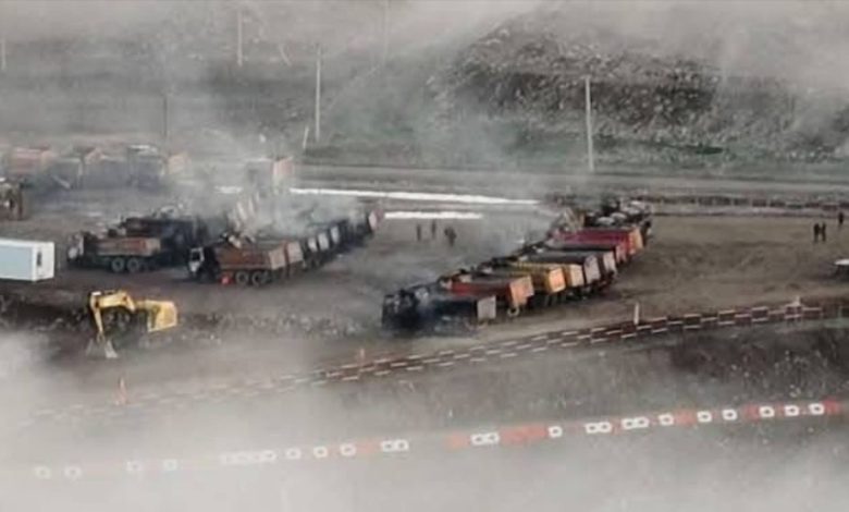 Atentado con incendio en el Biobío causó la quema de al menos 50 vehículos.