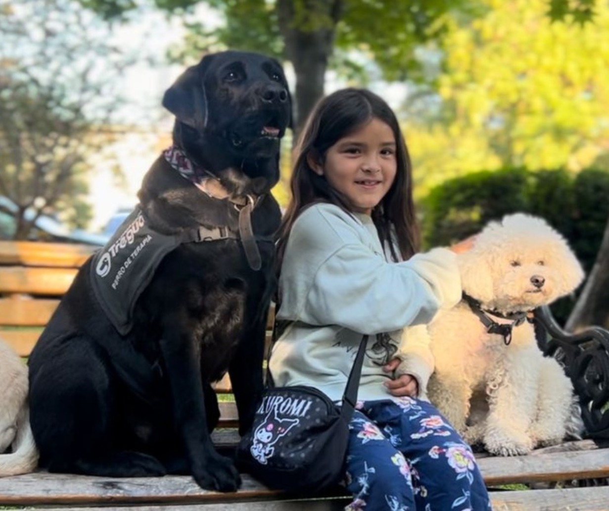 La terapia asistida por perros potencia la salud emocional en niños.