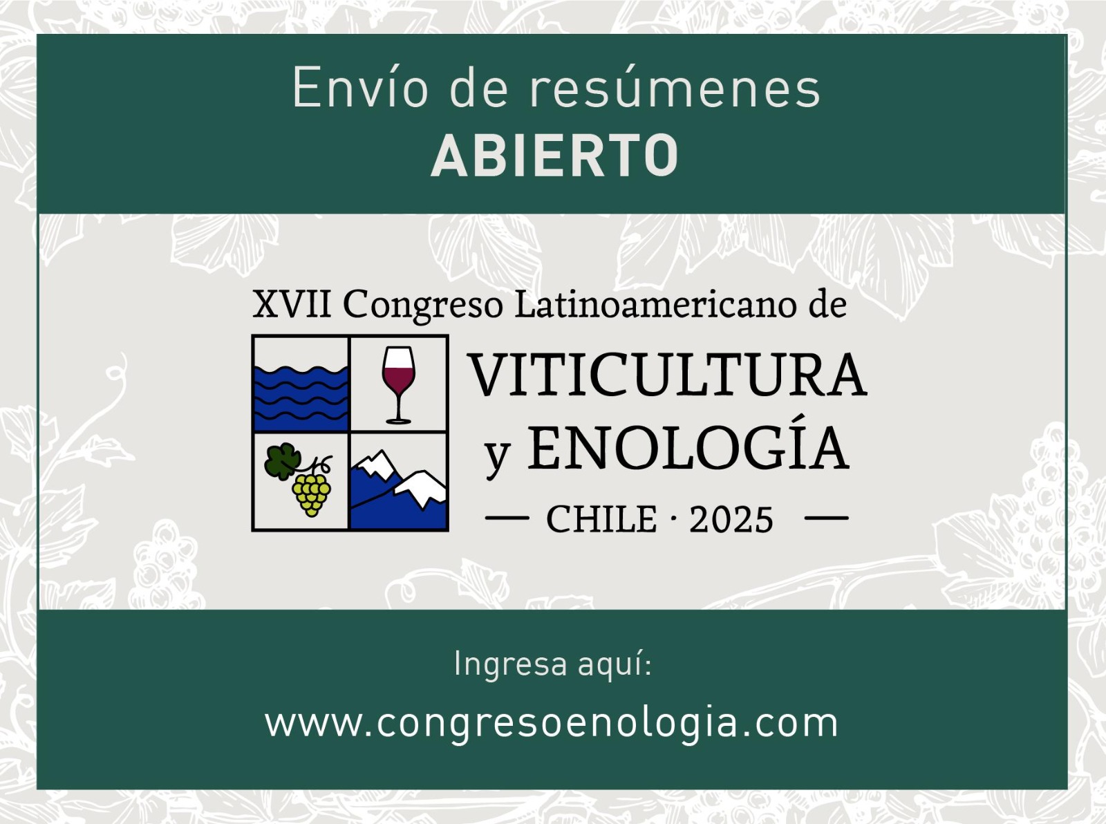 Nuevo periodo para la entrega de resúmenes.