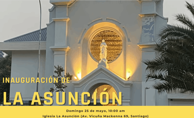 La Iglesia La Asunción reabrirá sus puertas en Santiago.