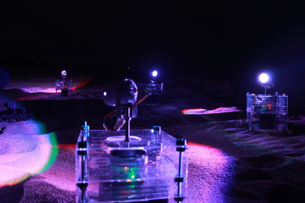 Santiago iluminado de una manera diferente.