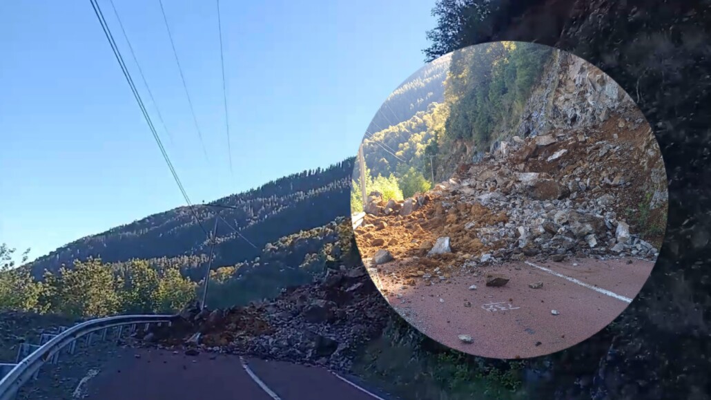 Derrumbe en la ruta principal de la precordillera deja a Alto Biobío aislado.