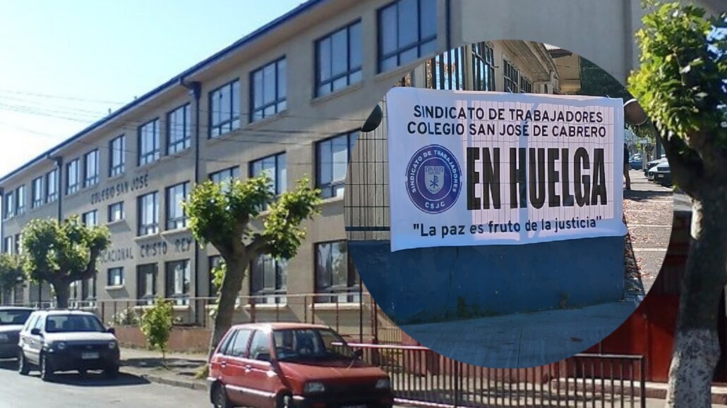 Huelga en el colegio de Cabrero afecta a casi 1.400 estudiantes que se quedan sin clases.