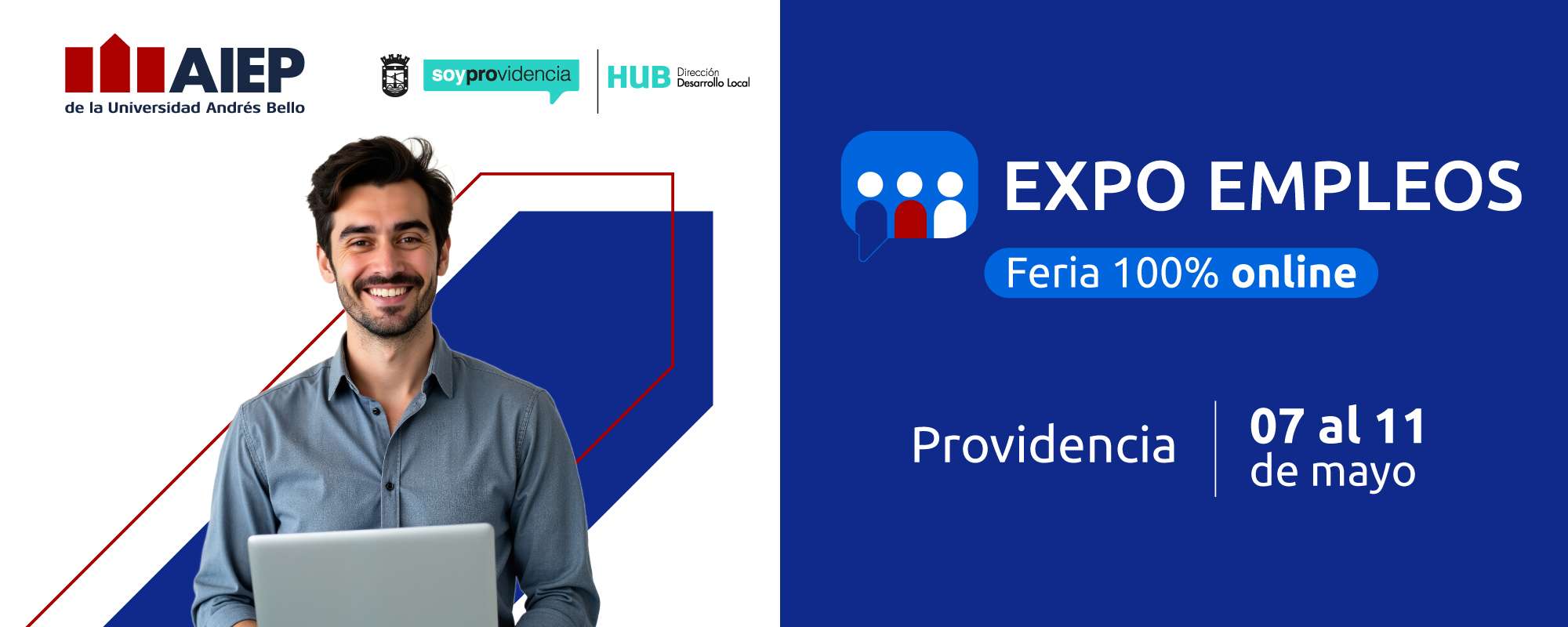 Expo Empleos AIEP presenta más de 1.500 oportunidades laborales en línea.