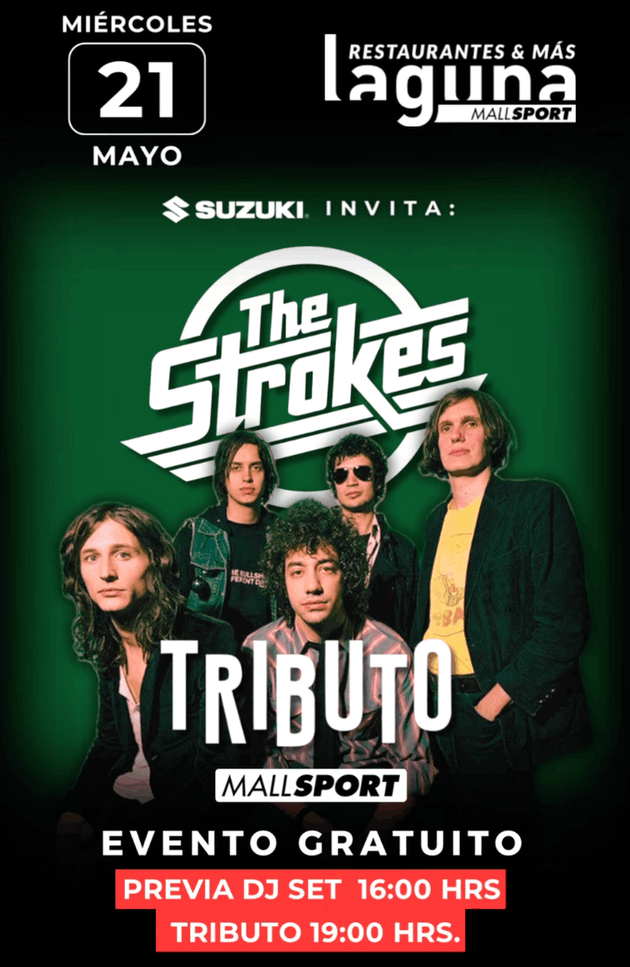 Tributo al rock alternativo se presenta en Mall Sport.